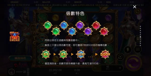戰神賽特2倍數球會鎖定6回合